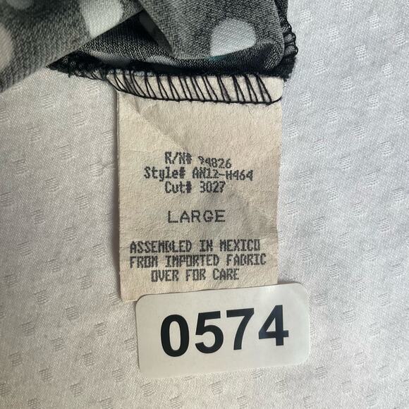 Tempted Kids 3/4 Sleeve Blouse for Girls, size L, Black & Blue, Shinning Sequins - Picture 7 of 9